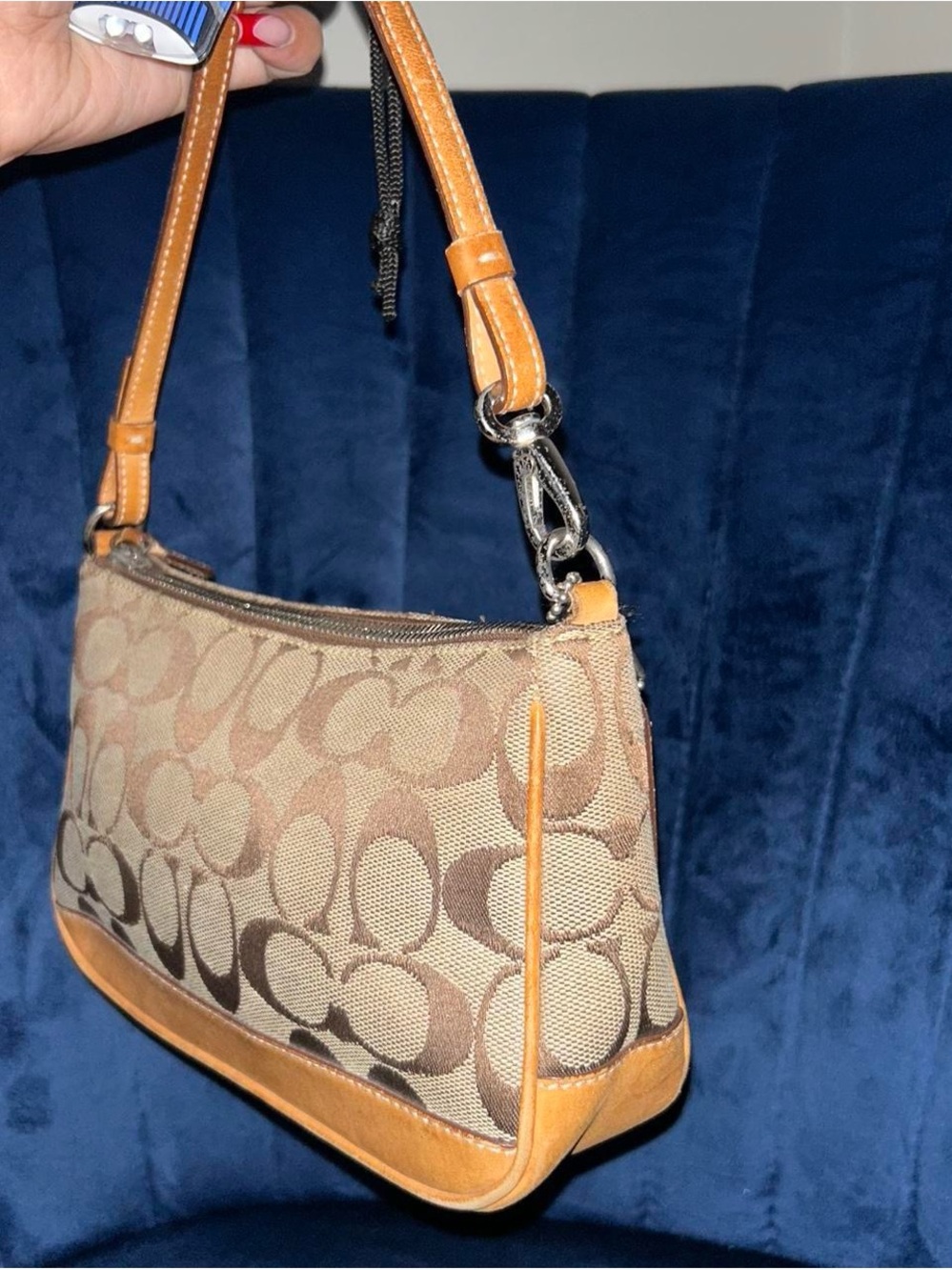 Vintage Coach Mini Demi Canvas Bag - Picture 5 of 6